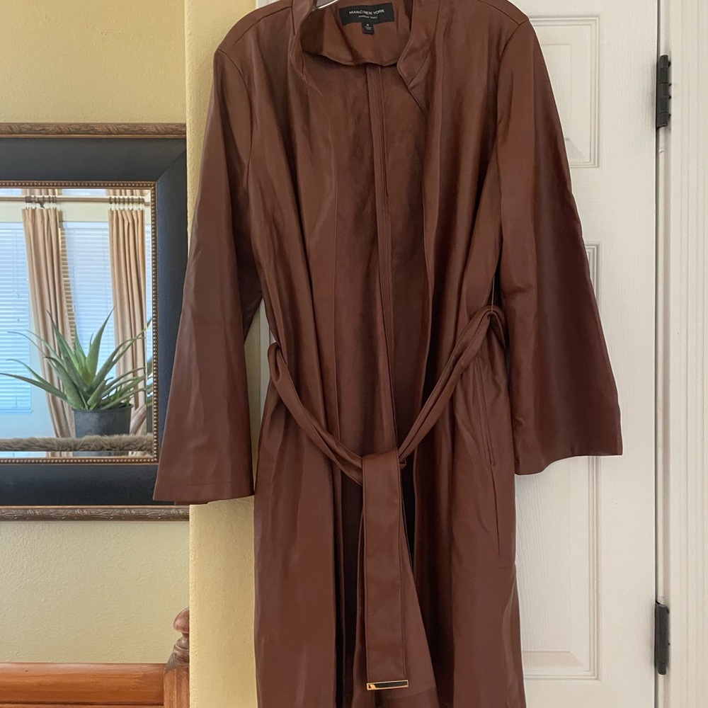 Marc New York chestnut Faux Leather Jacket